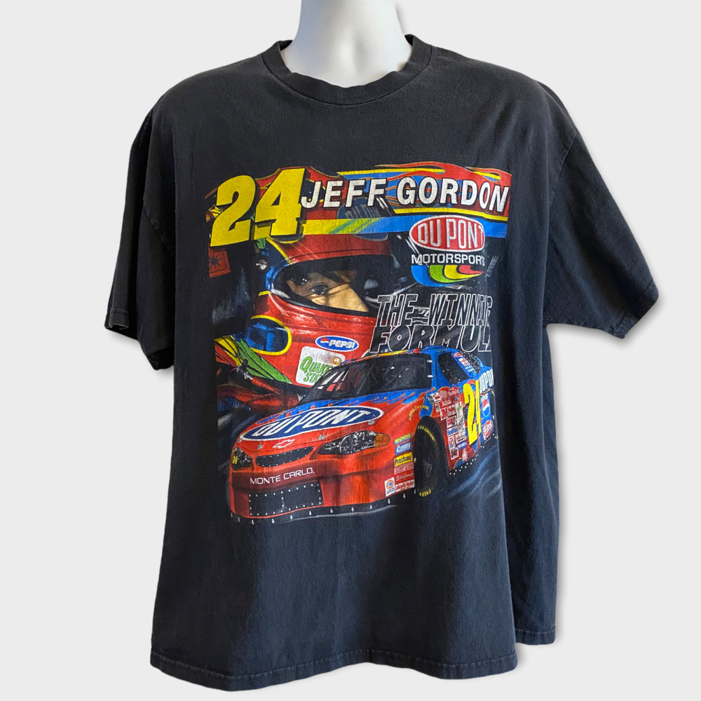 Vintage Nascar Tee Large Jeff Gordon #24 DuPont